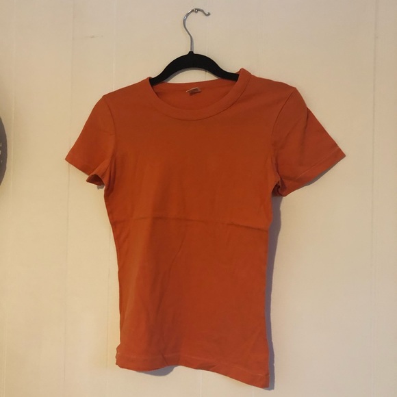 ORANGE COTTON TEE - Picture 1 of 2